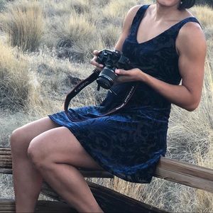 Crushed Velvet Baby Doll Dress